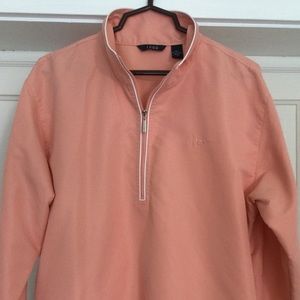 Izod womens pullover windbreaker/ Peach/ Large